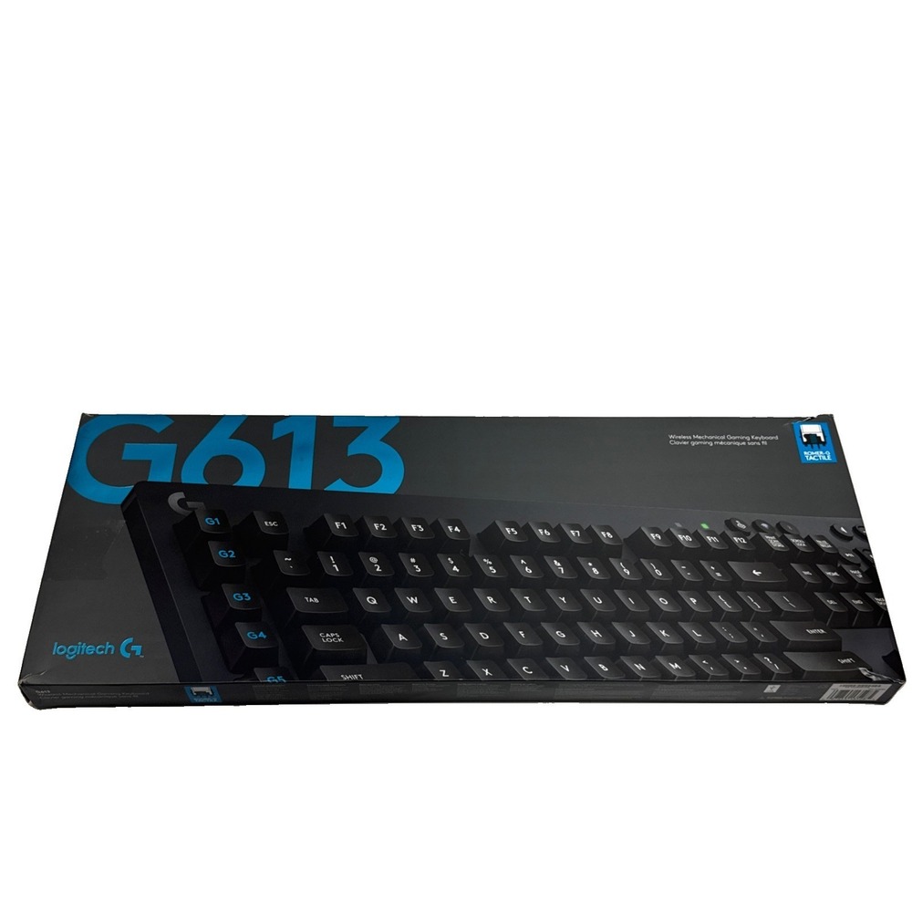 Logitech G613 LIGHTSPEED Wireless Mechanical Tactile Switch Gaming Keyboard Open